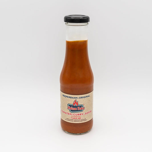 Heisse Ecke Tomaten-Curry-Sosse Flasche